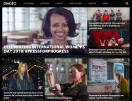 Analysis case study Diageo website image