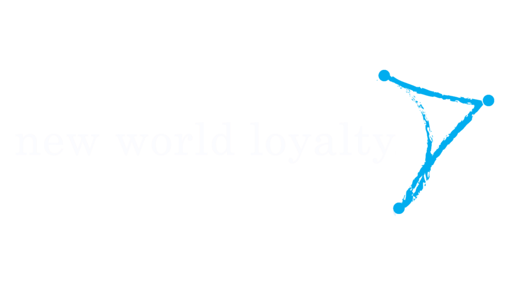 New World Loyalty logo white text